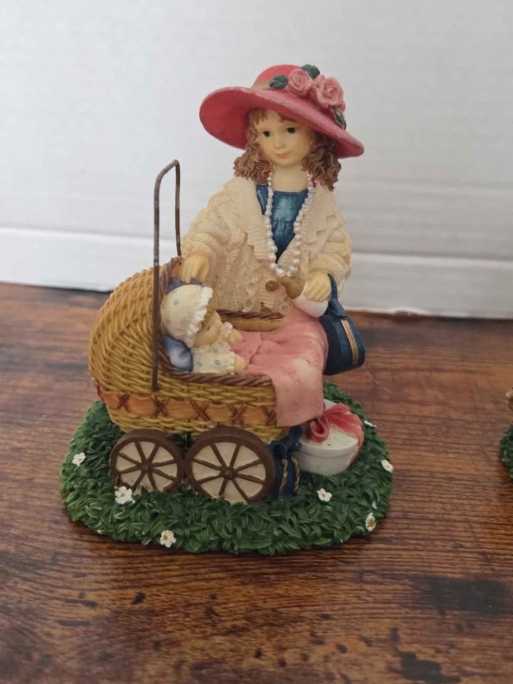 Childhood memories by Avon Just like Mommy figurine girl with doll in stroller